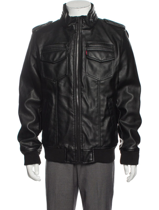 levi strauss utility black men's jacket with tags